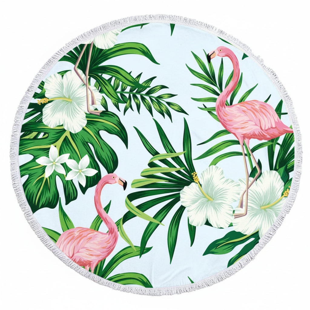 Serviette de plage Esprit Flamant Rose