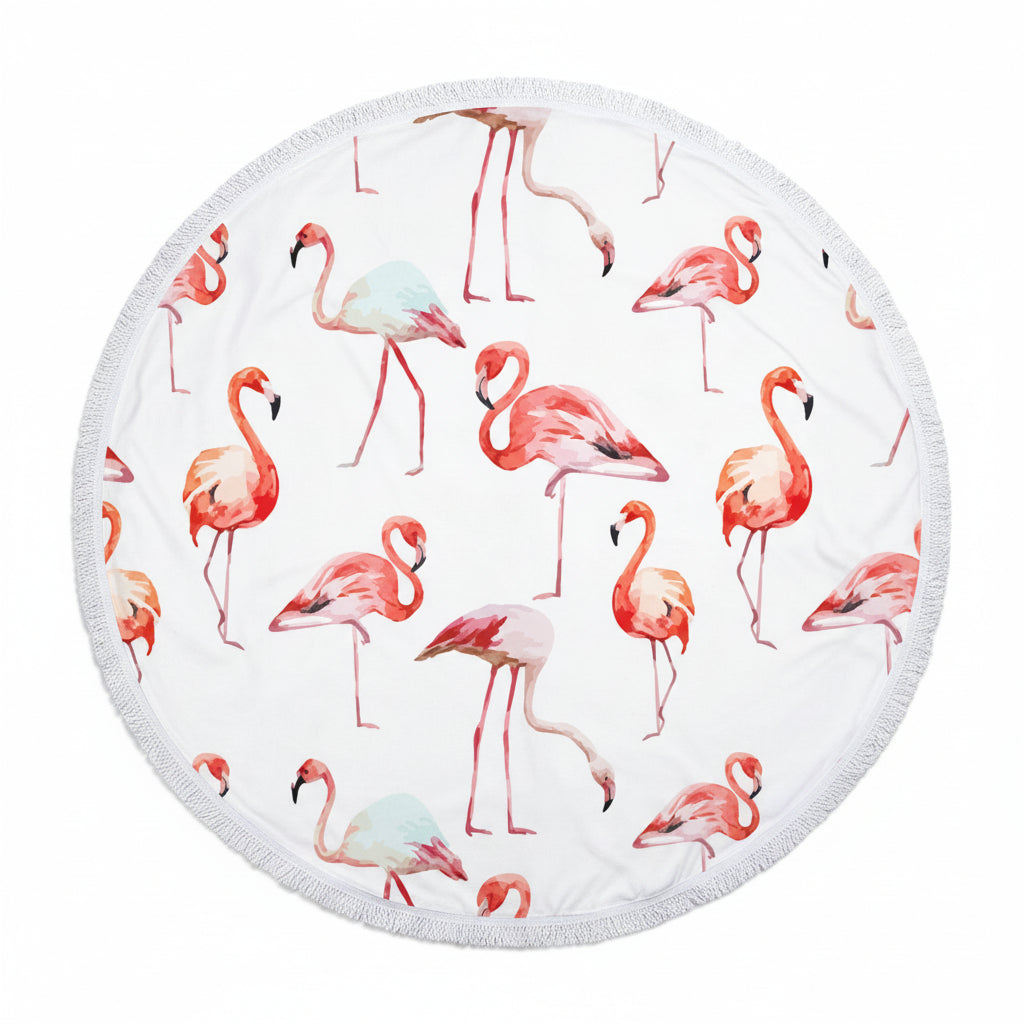 Serviette de plage Esprit Flamant Rose