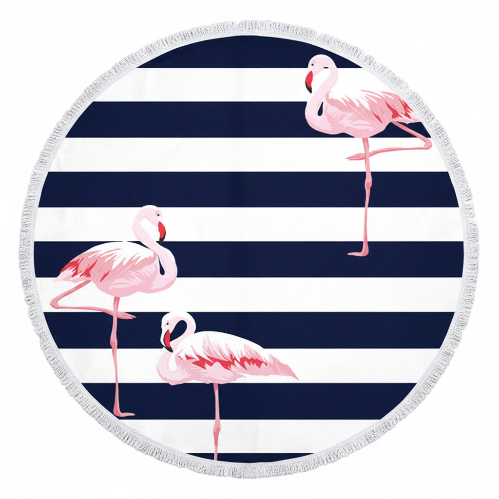Serviette de plage Esprit Flamant Rose